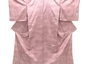 アンティーク　縞織り出し暈し手織り紬着物